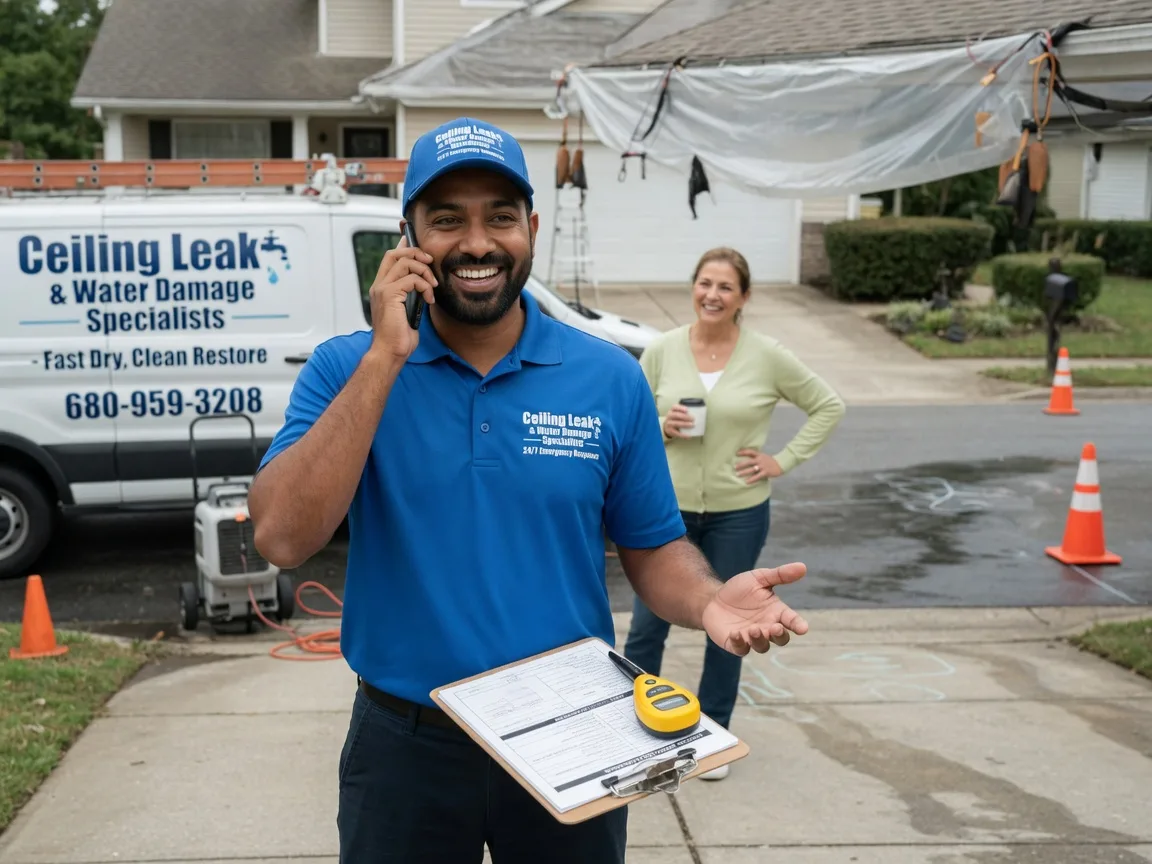Ceiling Leak Cleanup Liberty Center, IA FAQs